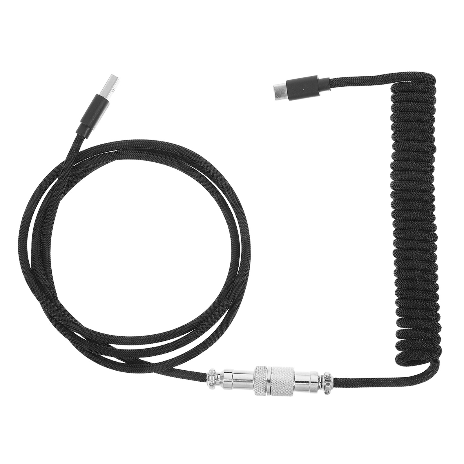 Gaming Keyboard Extension - Coiled Gaming Keyboard Cable Braided USB