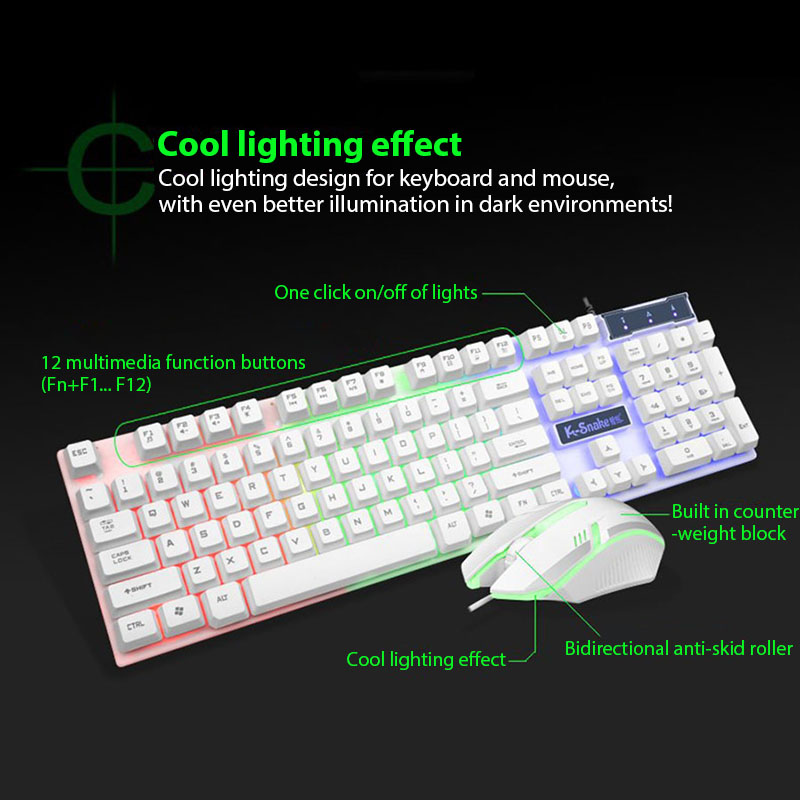 KM320 Keyboard And Mouse Set W - Gaming Keyboard Mouse And Headset Combo recension och pris