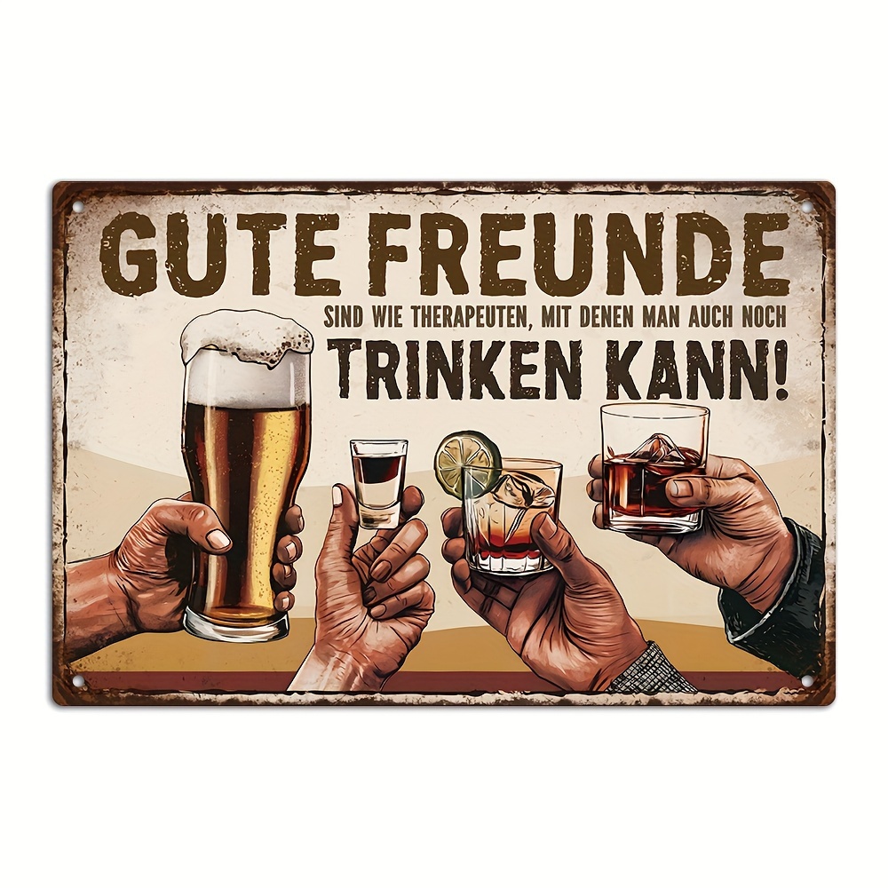 German Vintage Metal Sign, Goo - Brass Weight Plate recension och pris