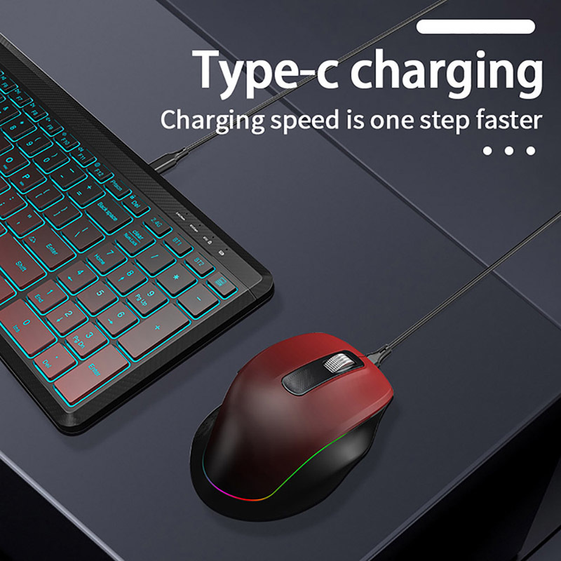 RGB Backlit Silent Wireless Ke - Gaming Keyboard And Mouse Combo recension och pris