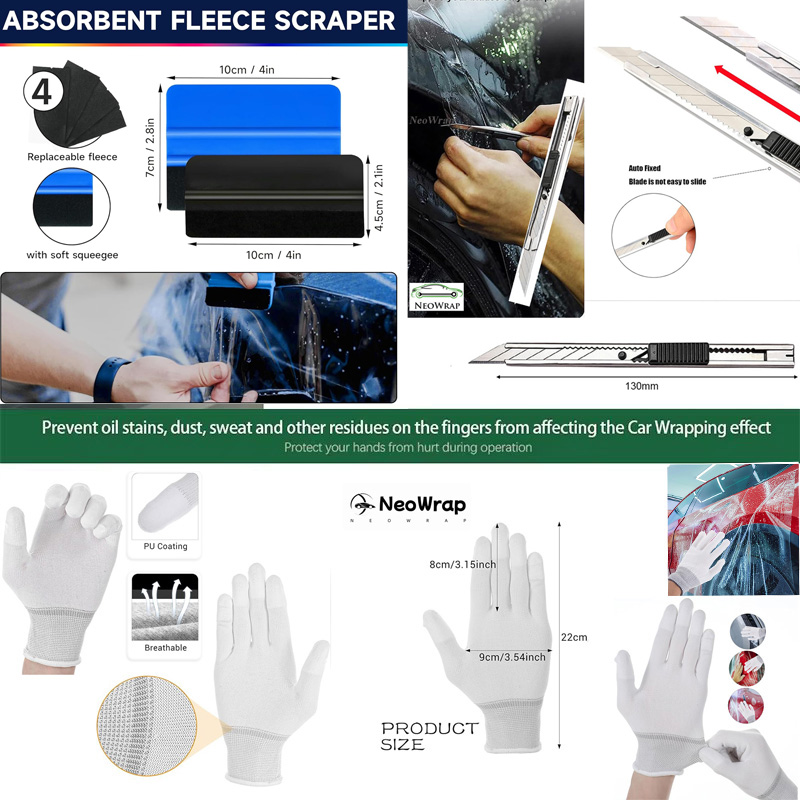 Window Tint Kit Car Wrap Tools - Gasket Mount Kit recension och pris