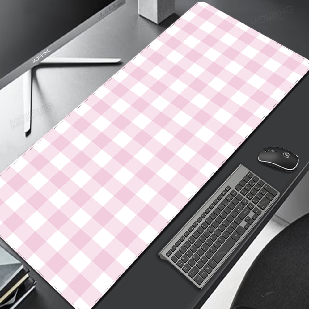 Pink Lattice Mouse Pad Kawaii  - Gaming Keyboard And Mouse Combo recension och pris