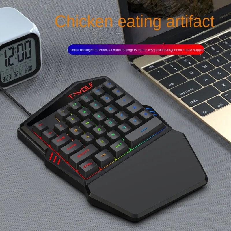 T-WOLF TF900 One Handed Keyboa - Gaming Keyboard Mouse And Headset Combo recension och pris