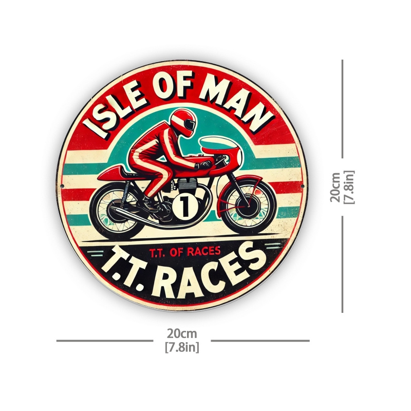 Vintage Isle of for Man TT Rac - Brass Weight Plate recension och pris