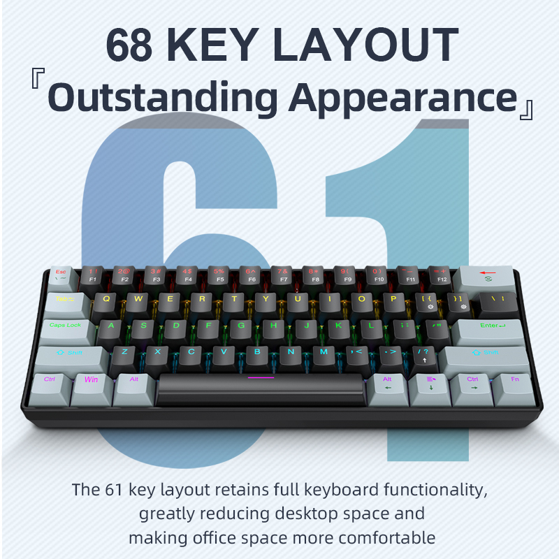 APAYADO K61 Mini Mechanical Ke - Gaming Keyboard Mouse And Headset Combo recension och pris