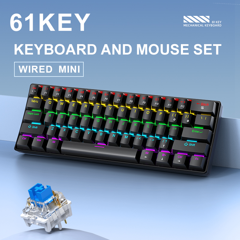 APAYADO K61 Mini Mechanical Ke - Gaming Keyboard Mouse And Headset Combo recension och pris