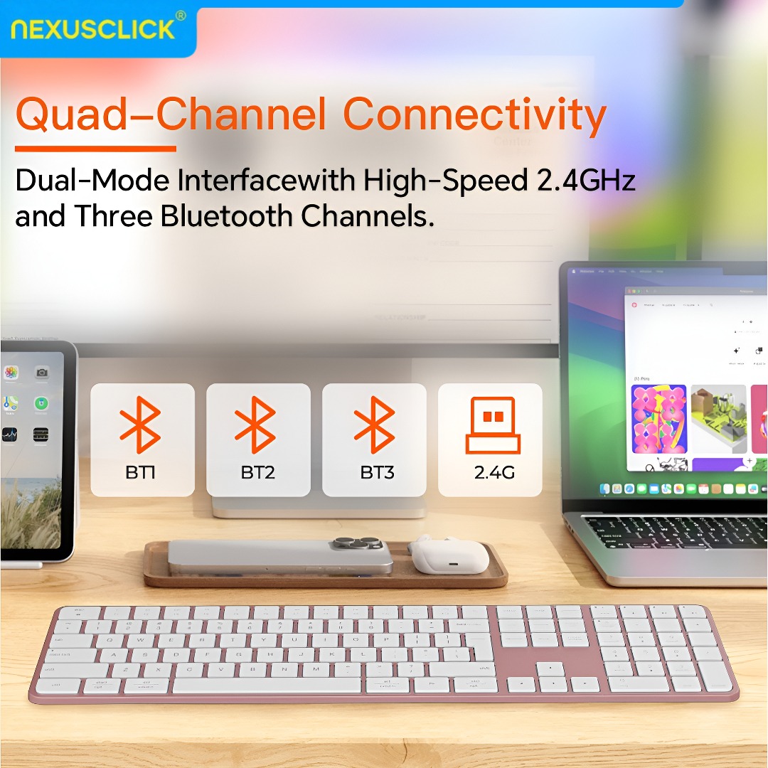 NexusClick Rechargeable Wirele - Gaming Keyboard And Mouse Combo recension och pris