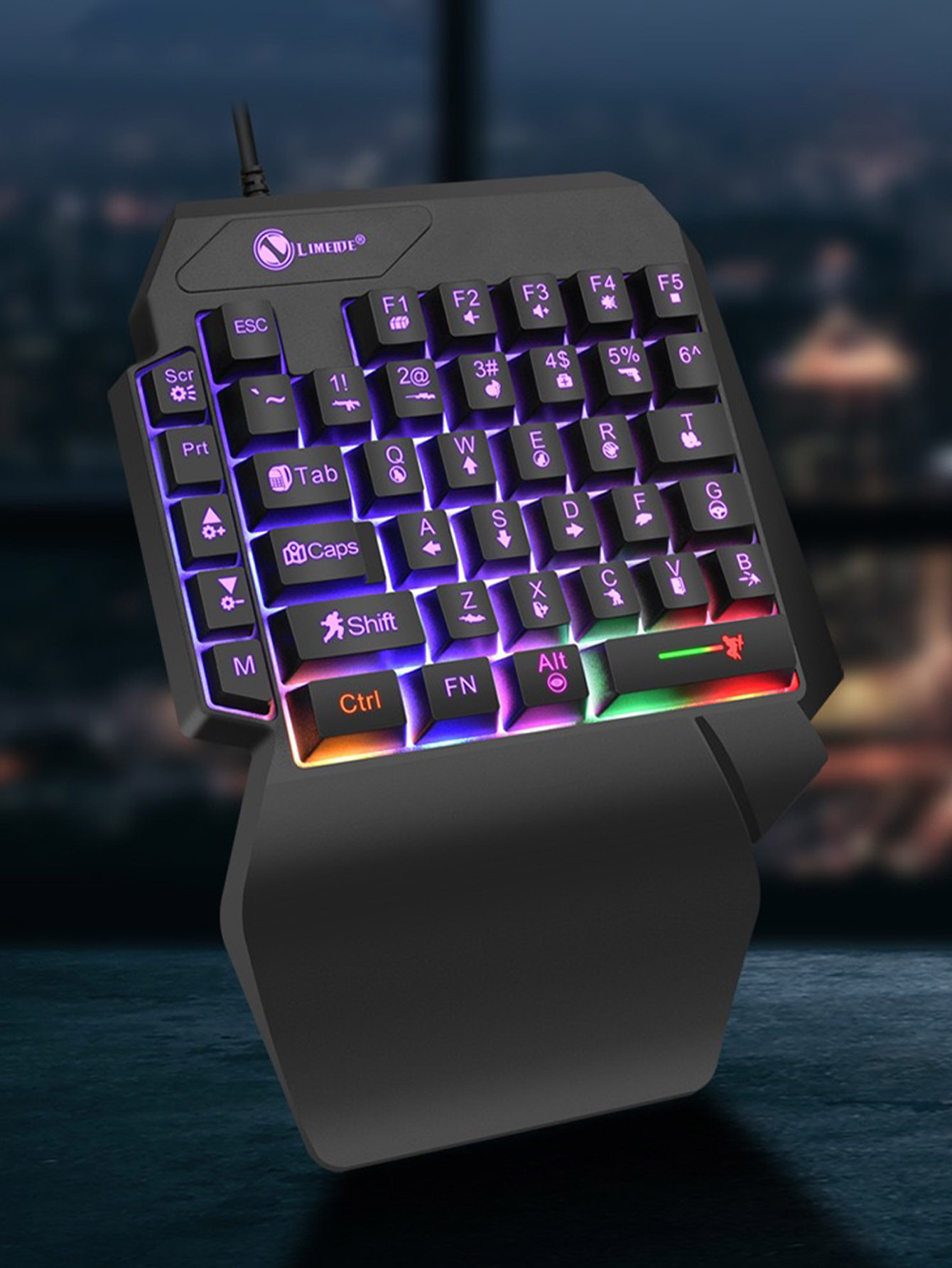 Mechanical One-Handed Light Ga - Gaming Keyboard 1 Hand recension och pris