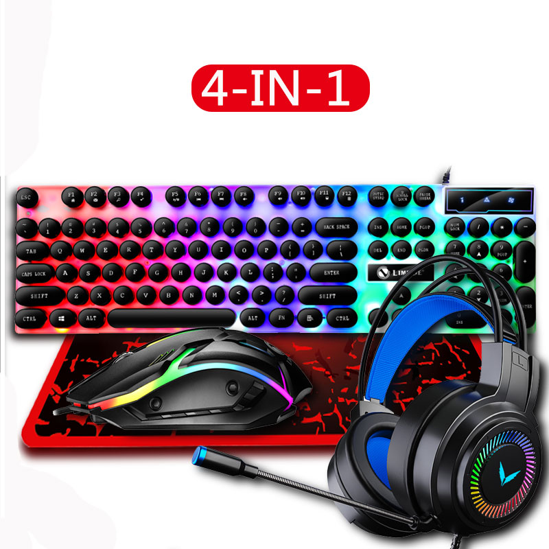 4 in 1 Gaming Keyboard and Mou - Gaming Keyboard Mouse And Headset Combo recension och pris