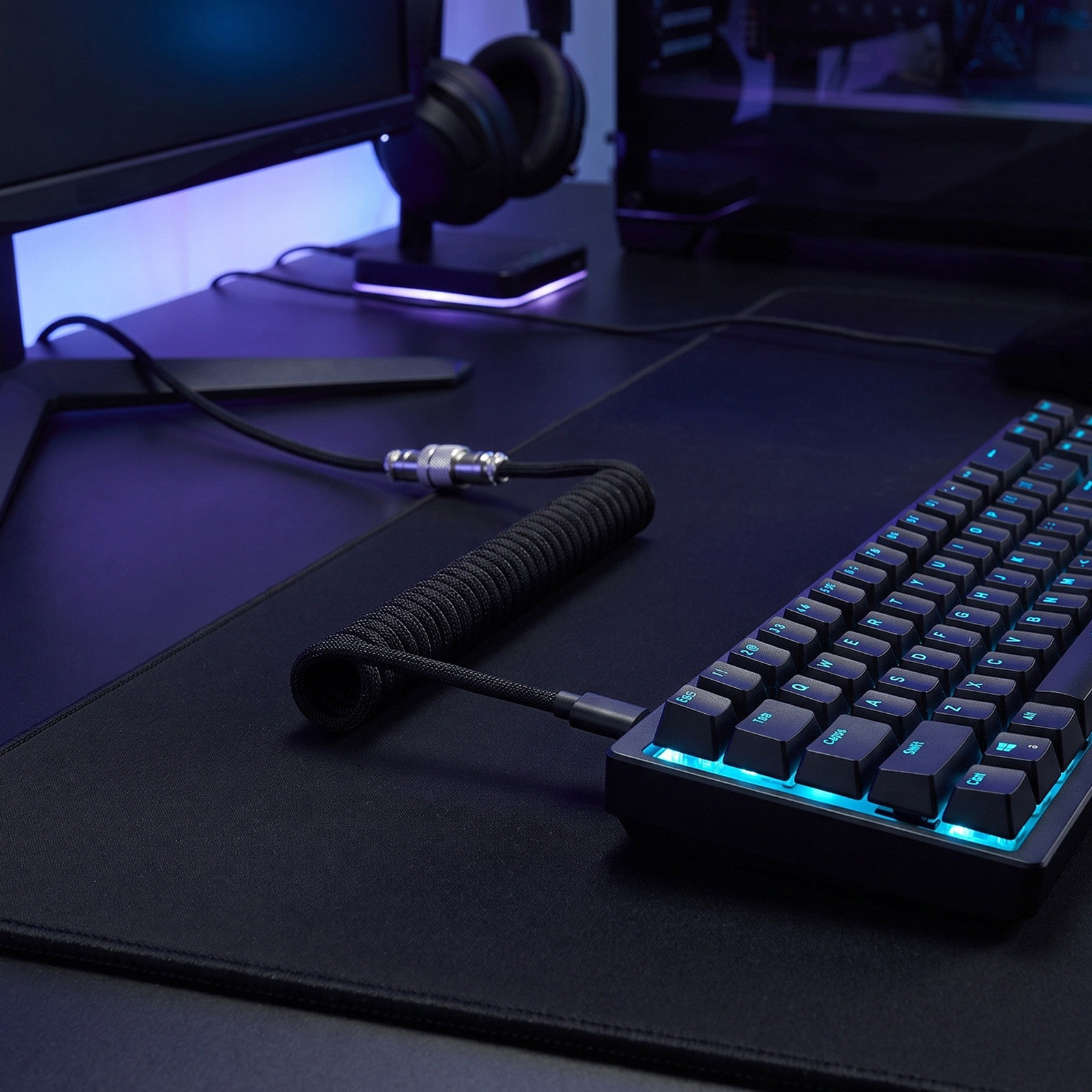 Coiled Gaming Keyboard Cable B - Gaming Keyboard Extension recension och pris