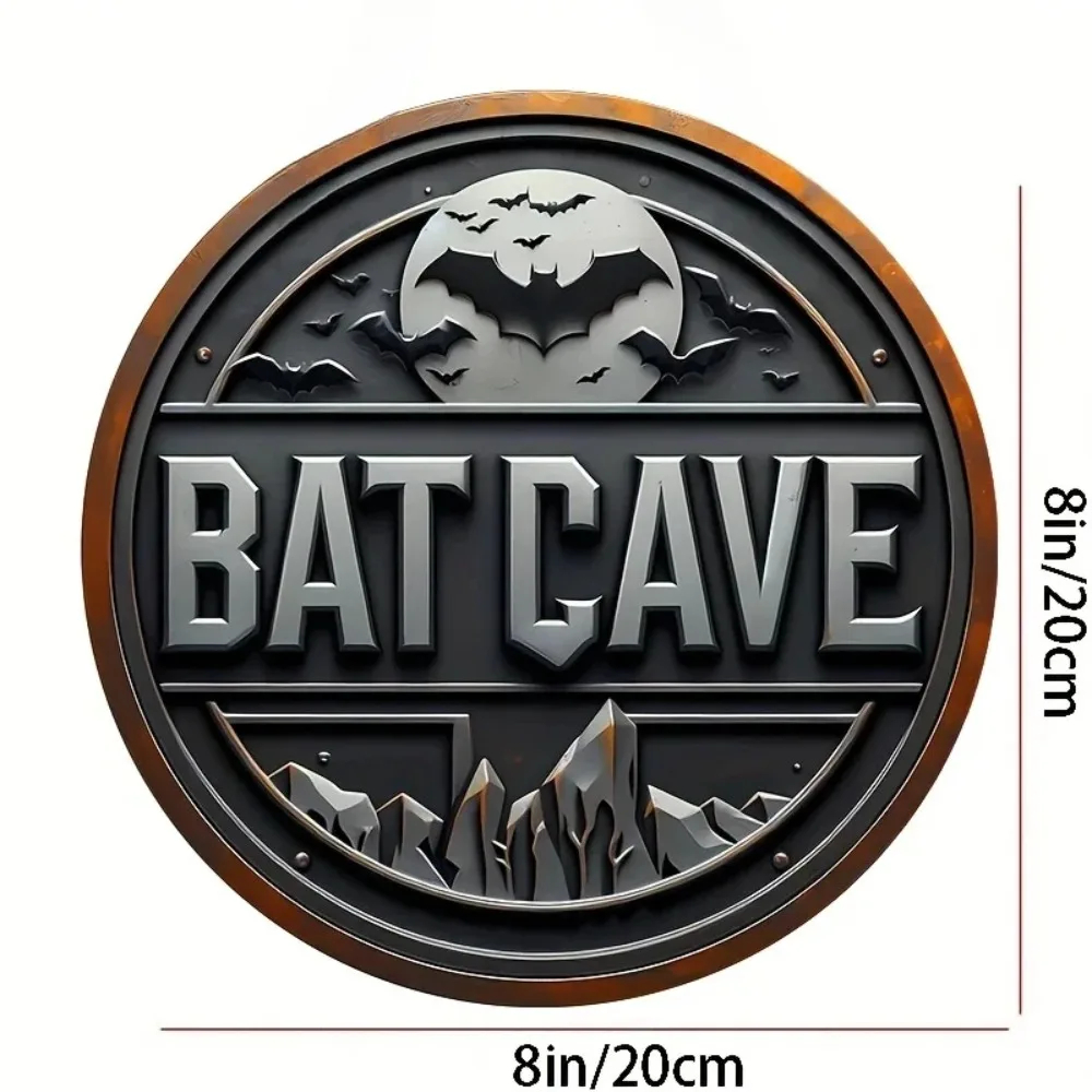 Vintage Batcave Metal Sign - 8 - Brass Weight Plate recension och pris