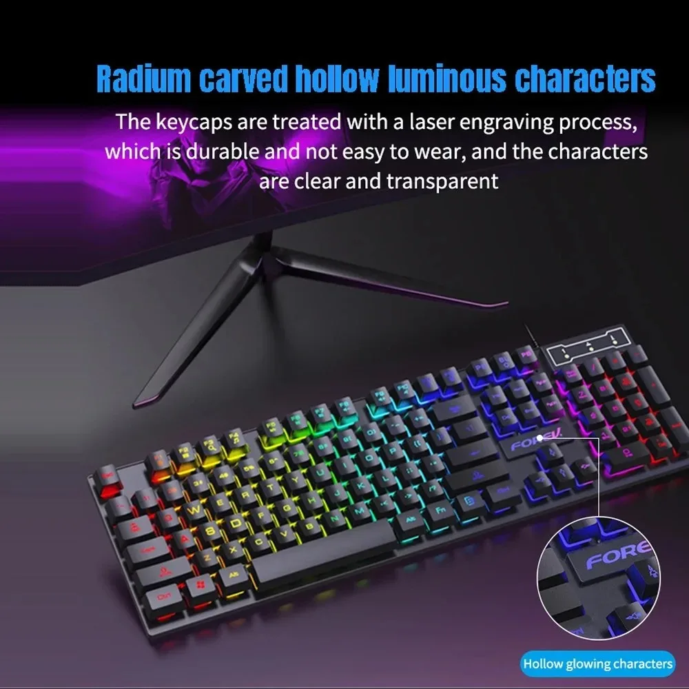 104 Key Backlit Mechanical Key - Gaming Keyboard Mouse And Headset Combo recension och pris