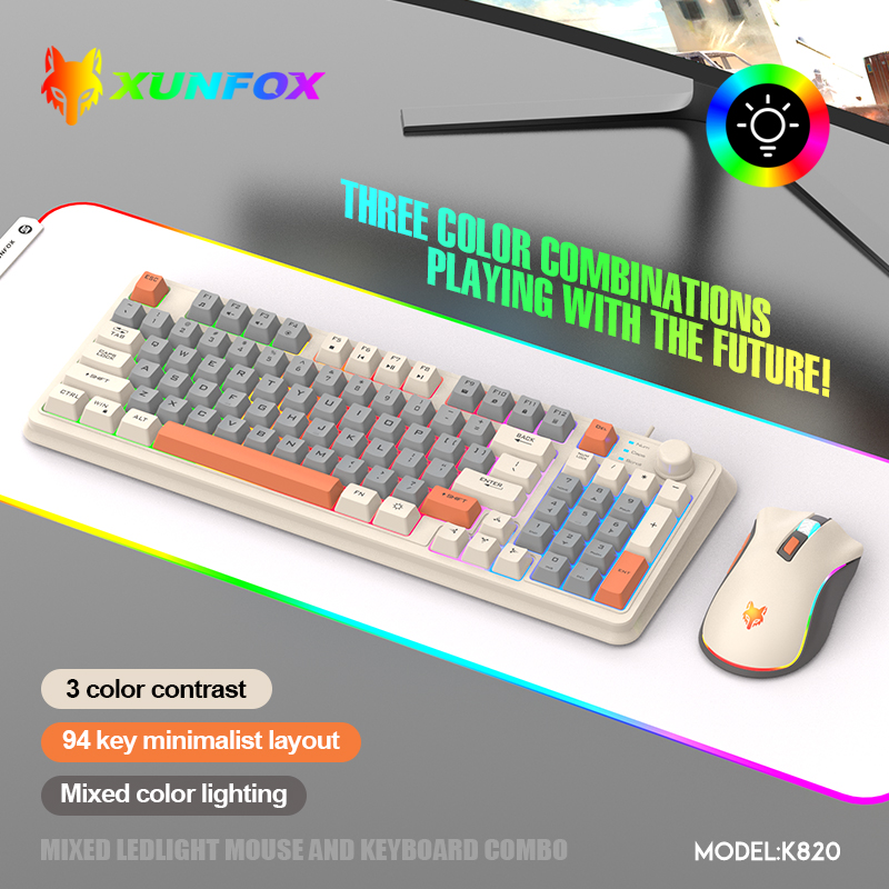 K820 USB Wired Game Keyboard M - Gaming Keyboard Mouse And Headset Combo recension och pris