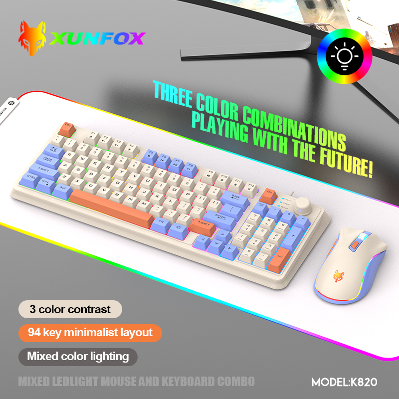 K820 USB Wired Game Keyboard M - Gaming Keyboard Mouse And Headset Combo recension och pris