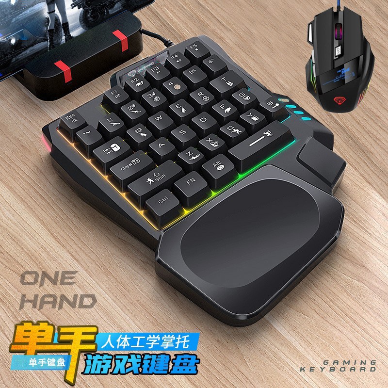 K5 one-handed keyboard Gungod  - Keyboard Gaming Amazon recension och pris
