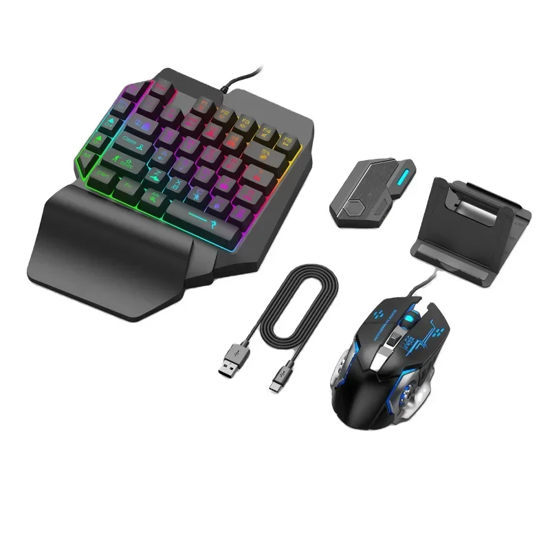 Gaming Keyboard and Mouse Set  - Gaming Keyboard 1 Hand recension och pris