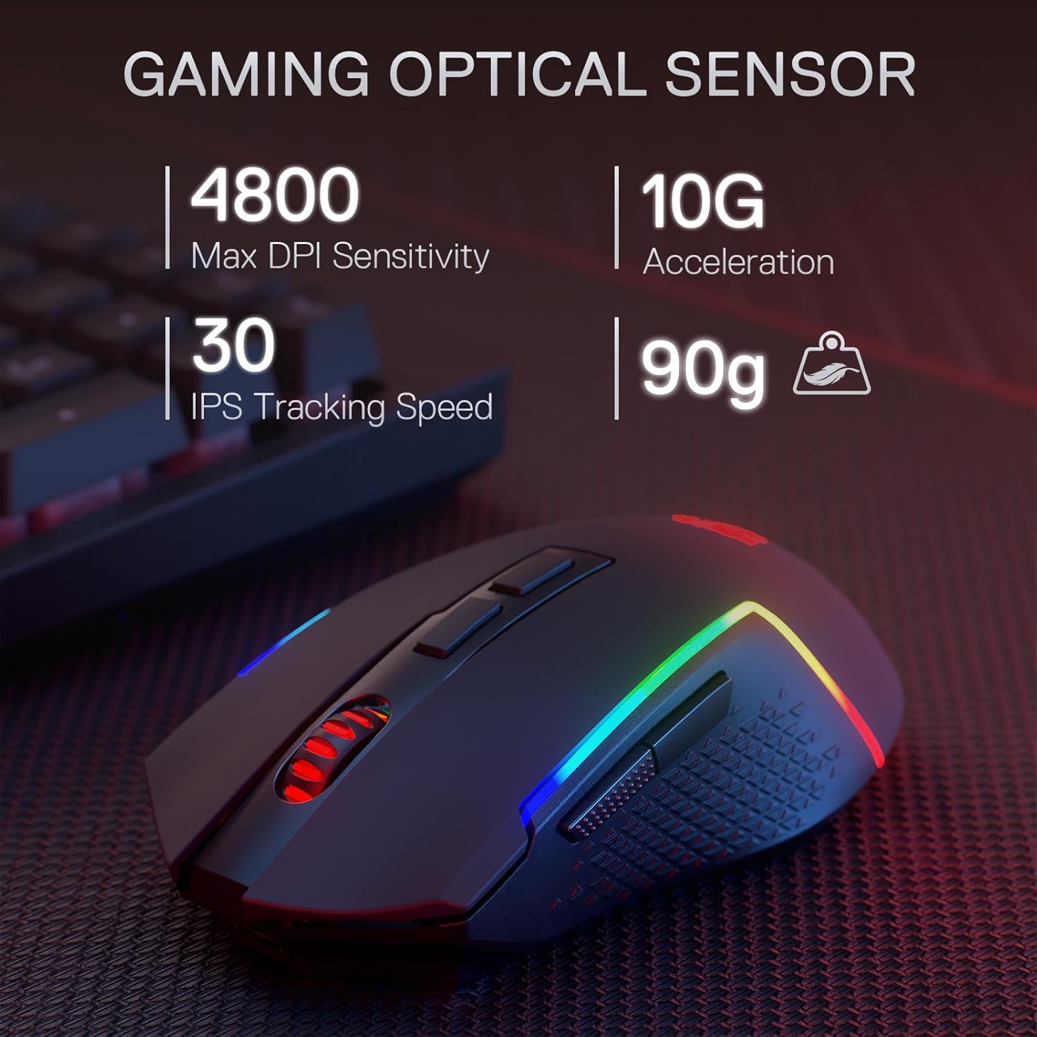 Redragon S142 Wireless Gaming  - Gaming Keyboard Extension recension och pris