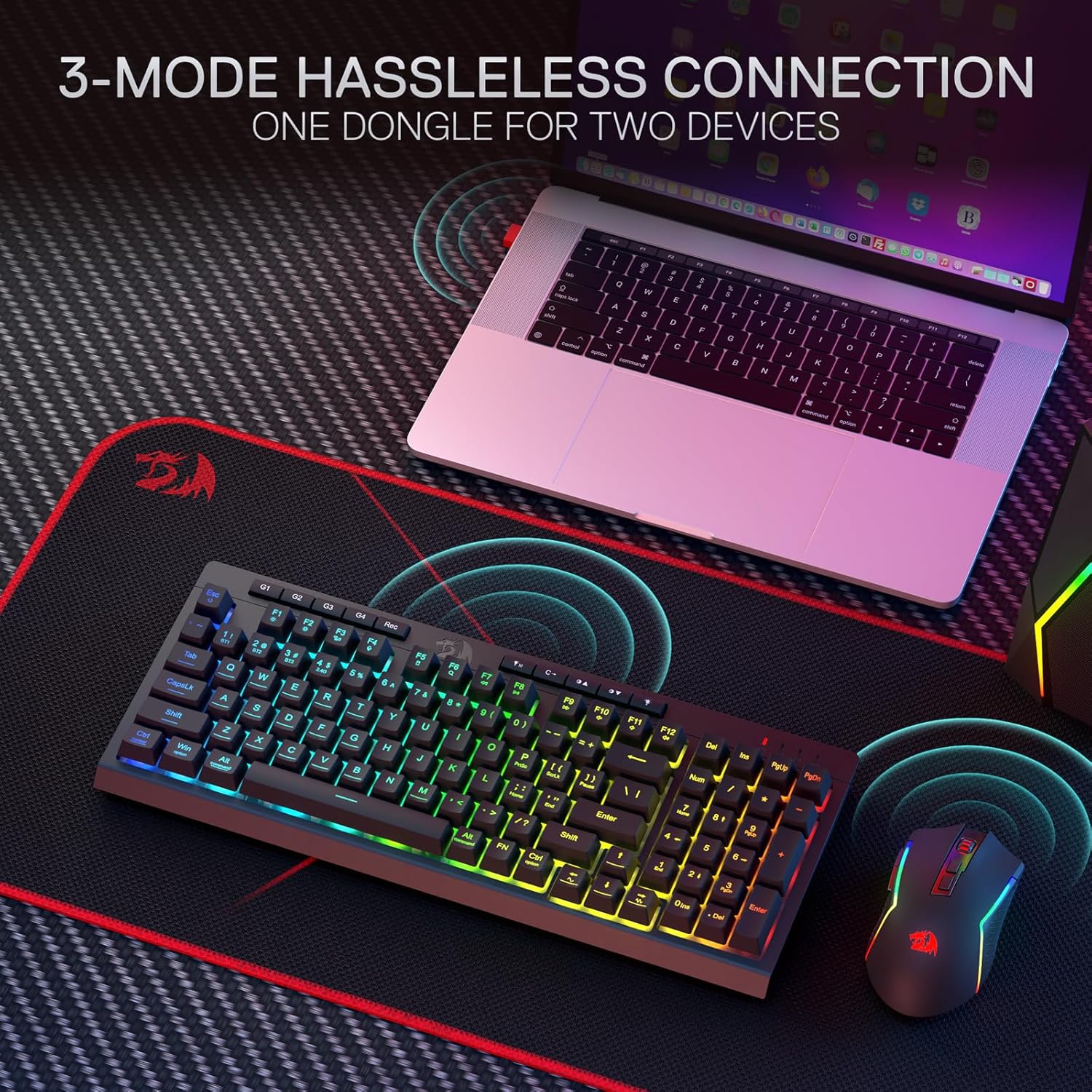 Redragon S142 Wireless Gaming  - Gaming Keyboard Extension recension och pris