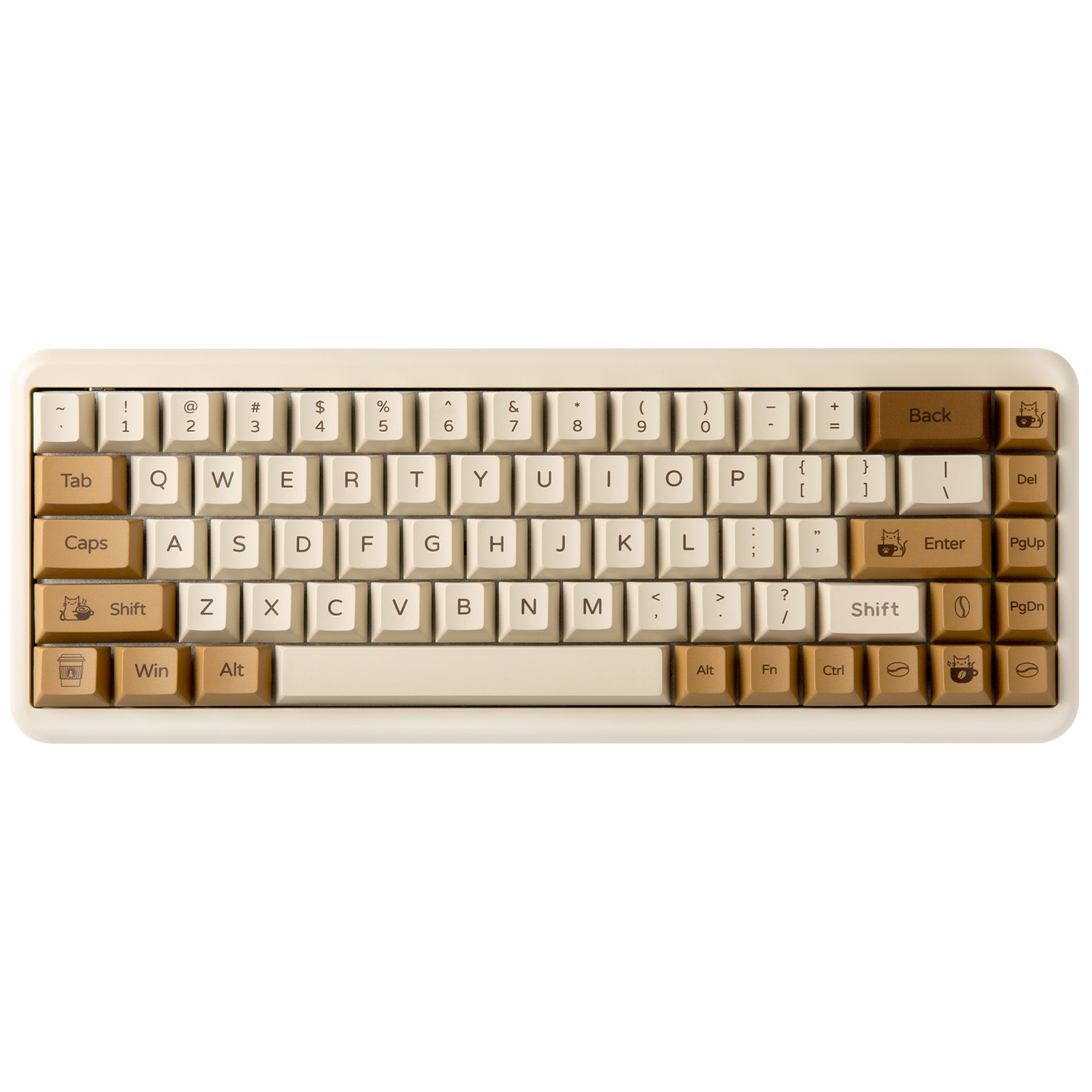 YUNZII Coffee Cat PBT Keycaps, - Gaming Keyboard Extension recension och pris